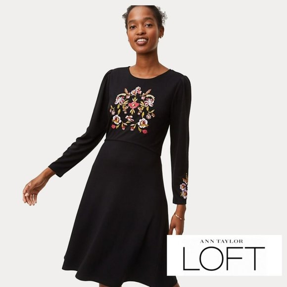 LOFT embroidered boho dress - Picture 2 of 11